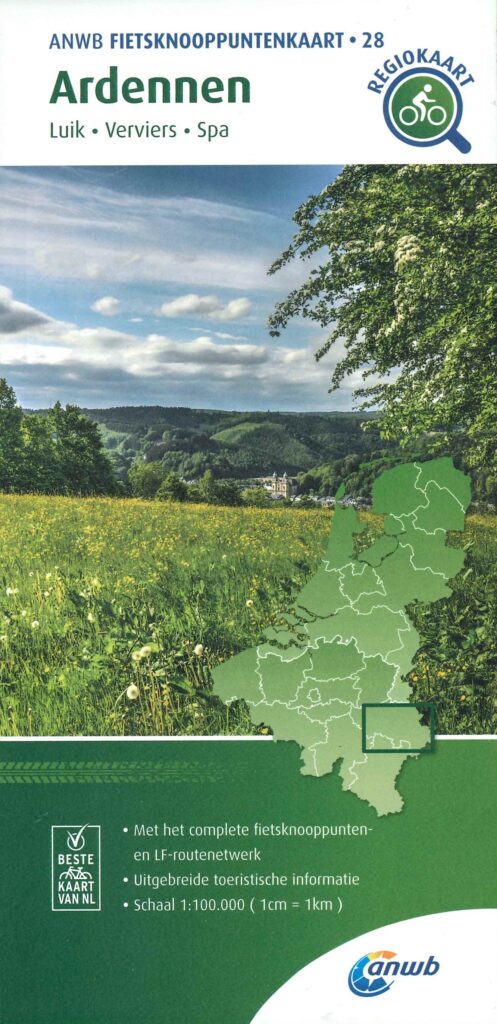 Belgique - Carte régionale des Ardennes à vélo - N°28