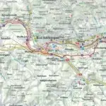 Le-Rhin-et-le-Danube-lot-de-7-cartes-Eurovelo-6-de-Bal