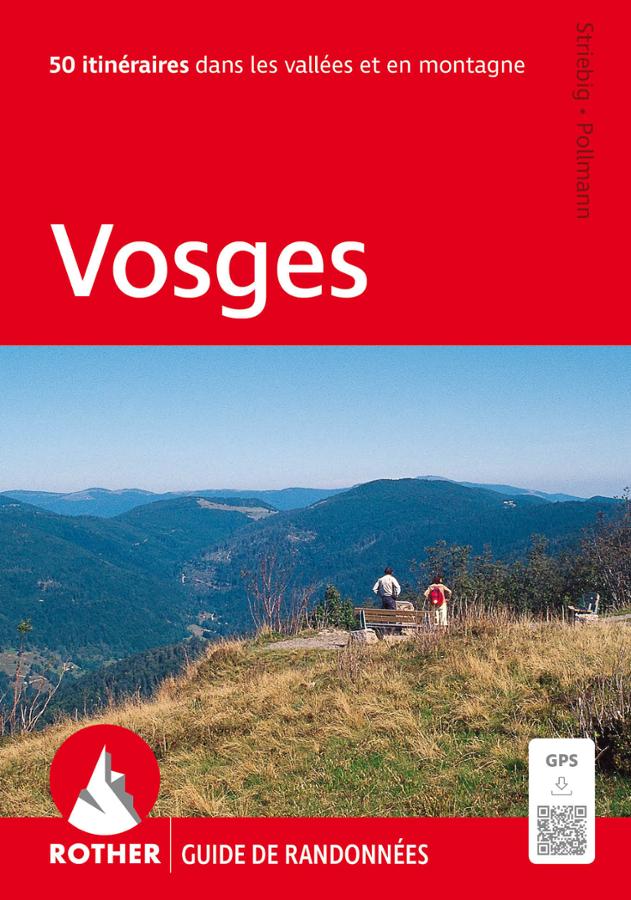 Couverture du Guide Rother sur 50 randonnées dans les Vosges