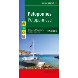 Couverture de la carte Freytag et Berndt sur le Péloponnèse en Grèce