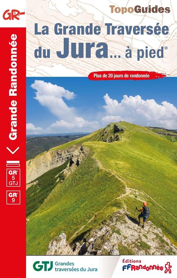 Couverture du guide FFRP sur le GR5 et la traversée du Jura