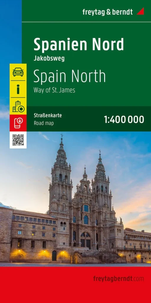 carte routière et touristique Espagne nord
