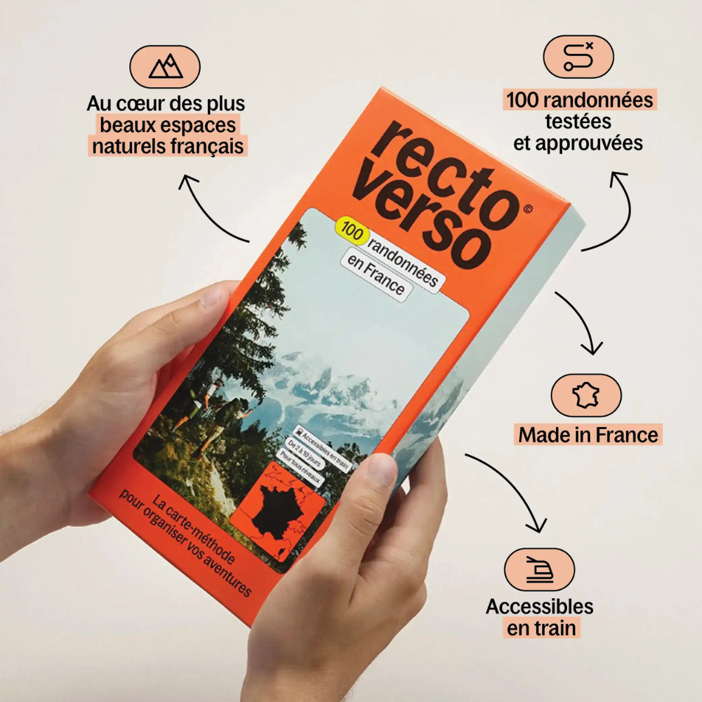 Coffret carte-méthode 100 randonnées en France