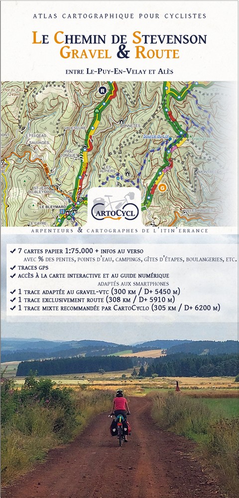 Atlas chemin de stevenson gravel et route
