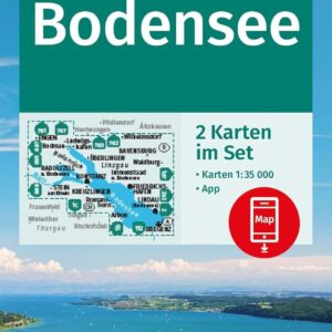 carte de randonnée Bodensee lac de constance Kompass